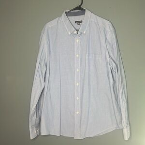 George Xlarge blue and white button down shirt